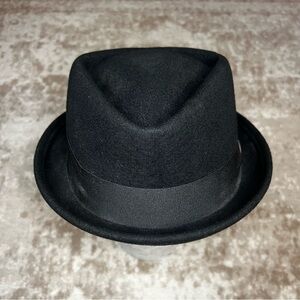 Goorin Bros Black Fedora Hat (Size Medium)